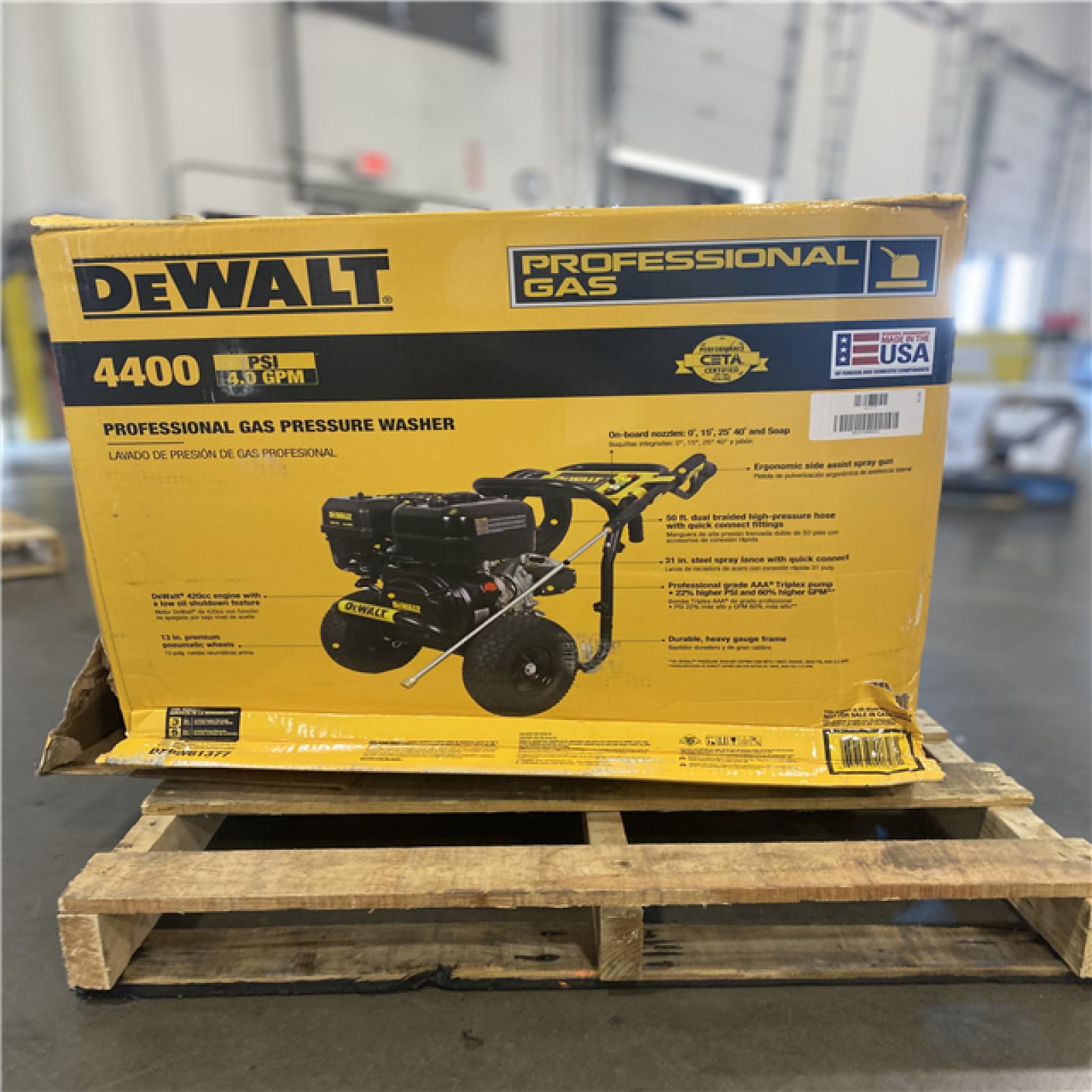 DALLAS LOCATION - DEWALT 4400 PSI 4.0 GPM Cold Water Gas Pressure Washer