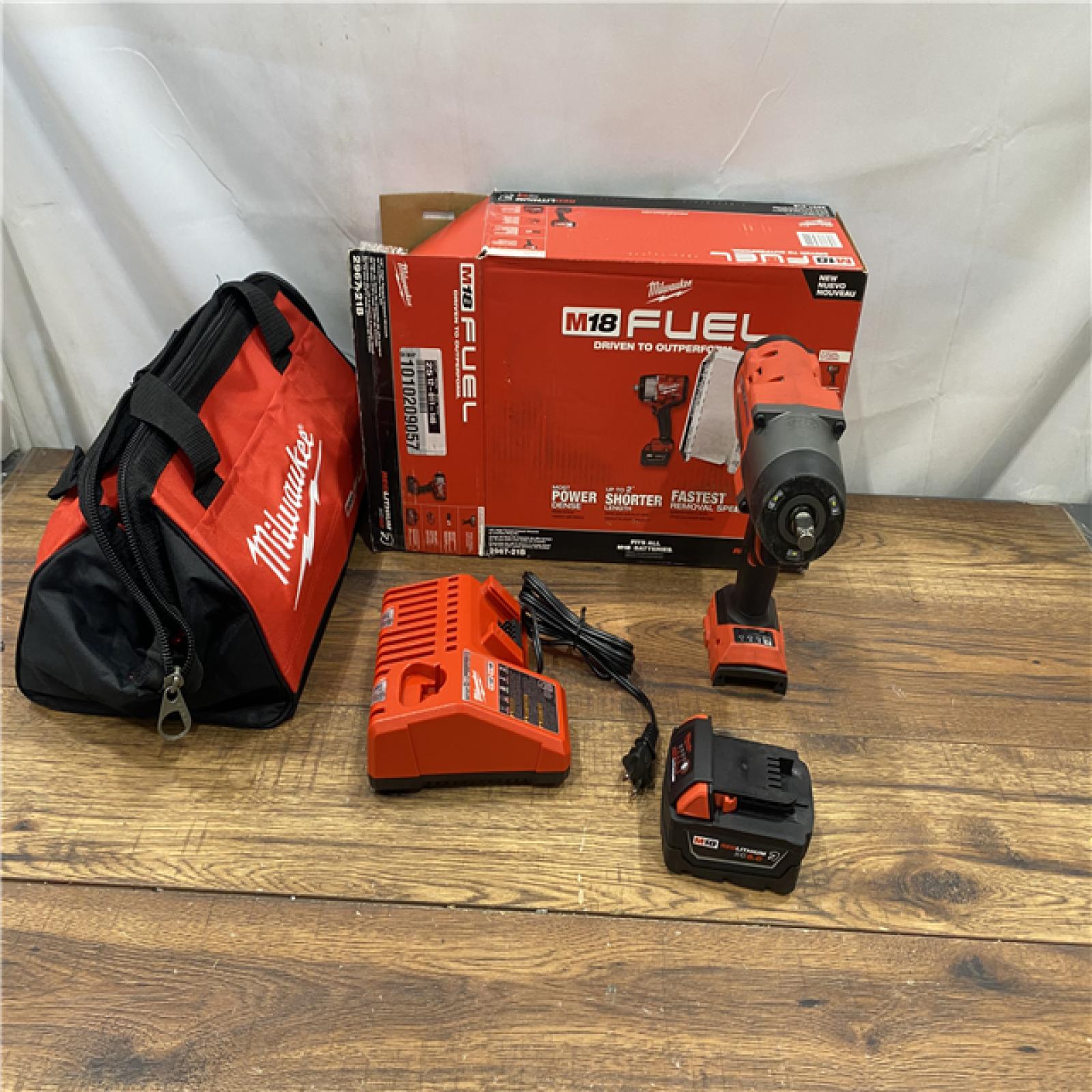 AS IS Milwaukee M18 1/2 in. Cordless Brushless High Torque Impact Wrench Kit (Battery & Charger)