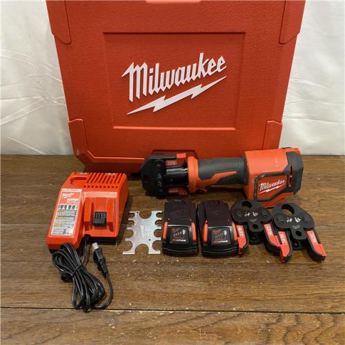 AS-ISM18 18V Lithium-Ion Cordless Short Throw Press Tool Kit with 3 PEX Crimp Jaws (2) 2.0 Ah Batteries and Charger