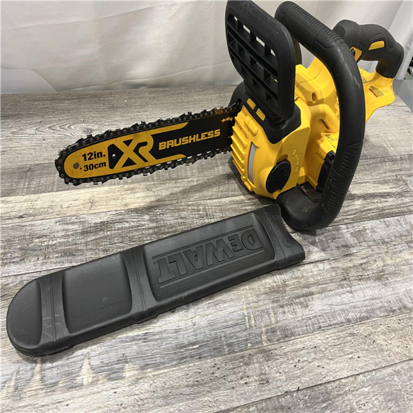 AS-IS DEWALT 20V MAX 12in. Brushless Cordless Battery Powered Chainsaw (Tool Only)