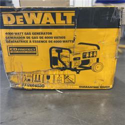 DALLAS LOCATION - DEWALT 4500 / 4000- Watt Gas Powered Portable Generator with Idle Control, Covered Outlets and CO Protect