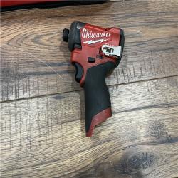 AS-IS Milwaukee M12 FUEL 12-Volt Lithium-Ion Brushless Cordless 1/4 in. Hex Impact Driver Compact Kit