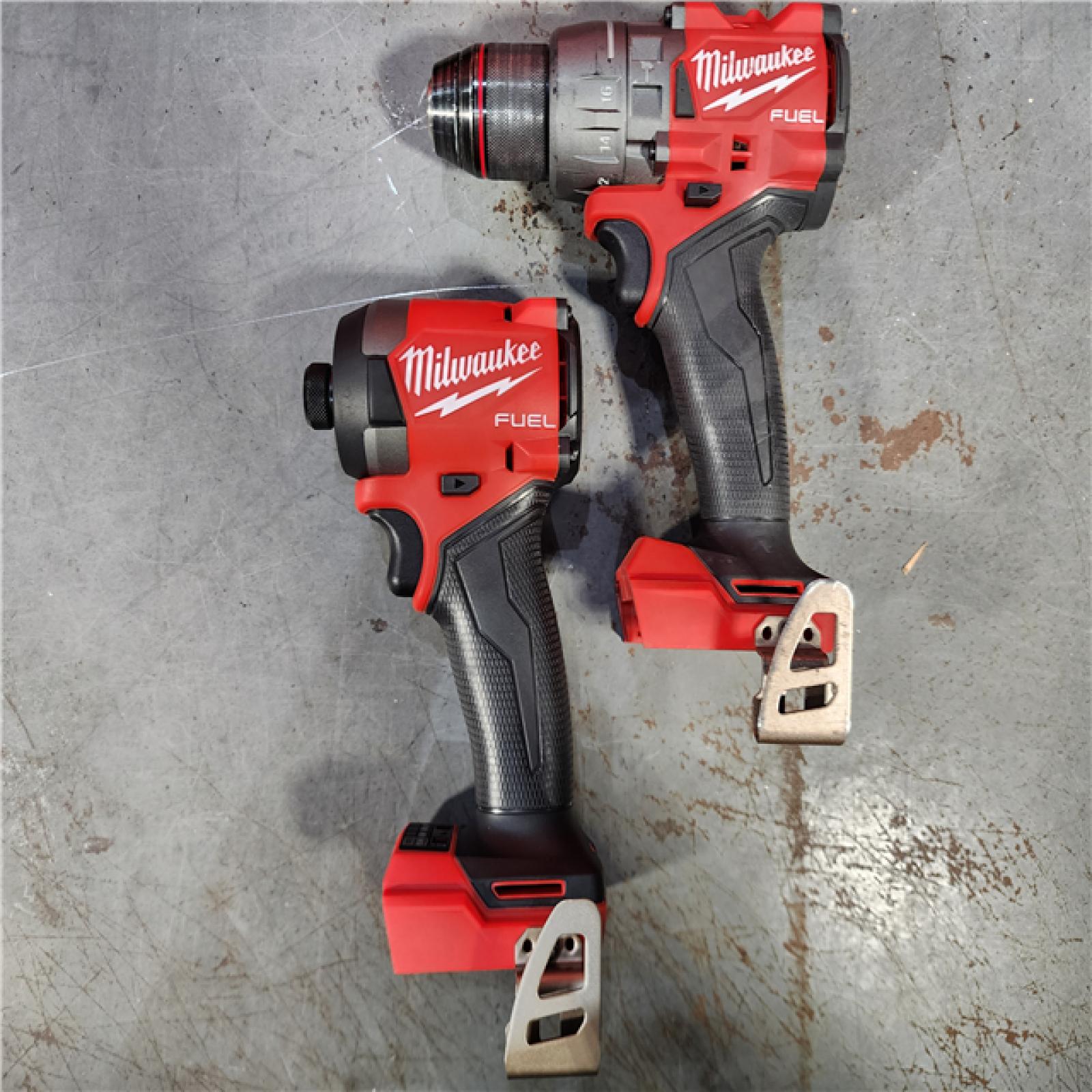 HOUSTON LOCATION - AS-IS Milwaukee M18 FUEL 18V Lithium-Ion Brushless Cordless Hammer Drill and Impact Driver Combo Kit (2-Tool) with 2 Batteries