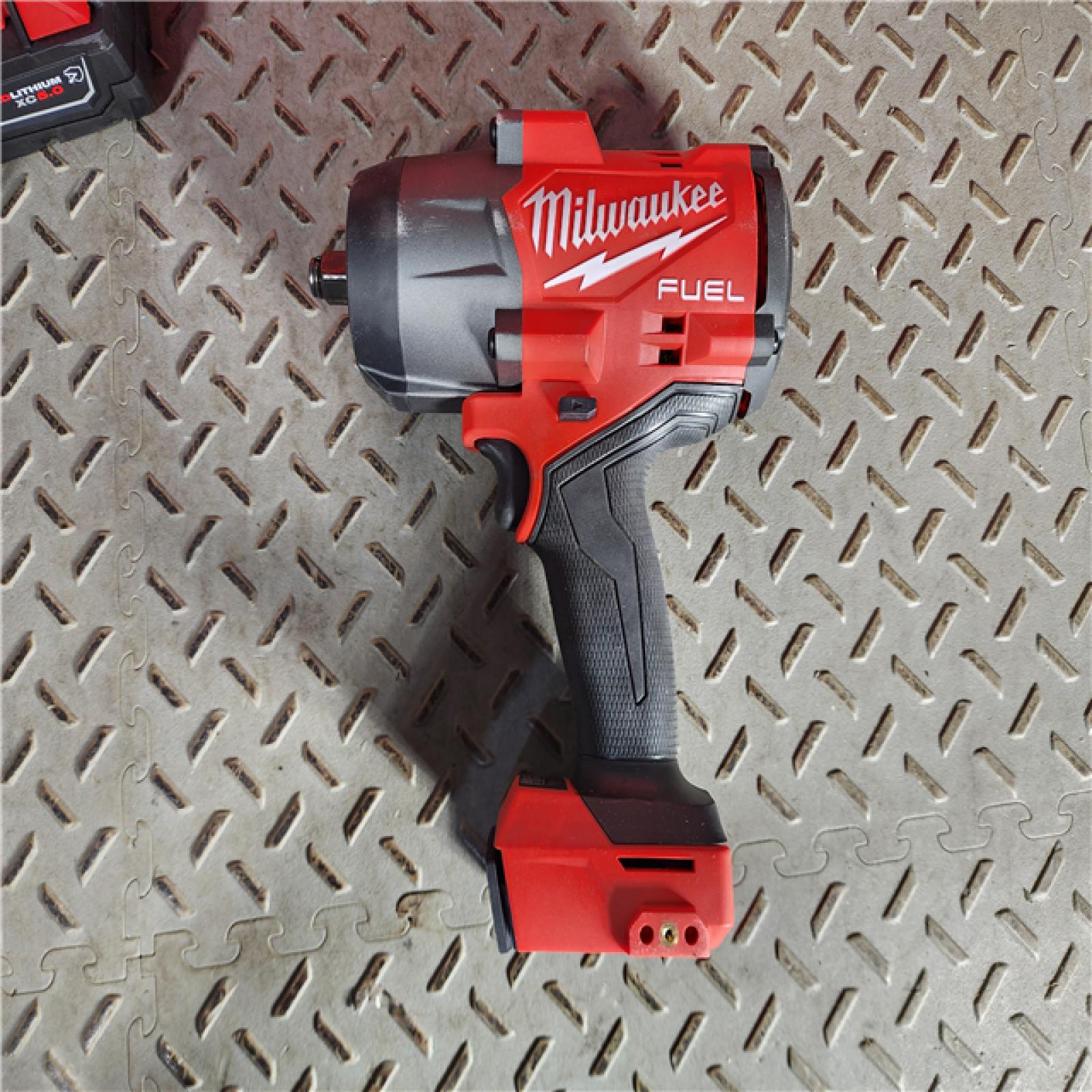 HOUSTON LOCATION - AS-IS Milwaukee M18 FUEL 1/2 High Torque Impact Wrench with Friction Ring Kit