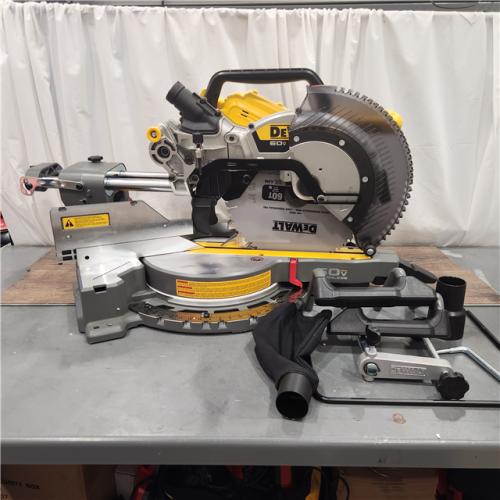 AS IS DEWALT 60V Lithium-Ion 12 in. Cordless Sliding Miter Saw (Tool Only)