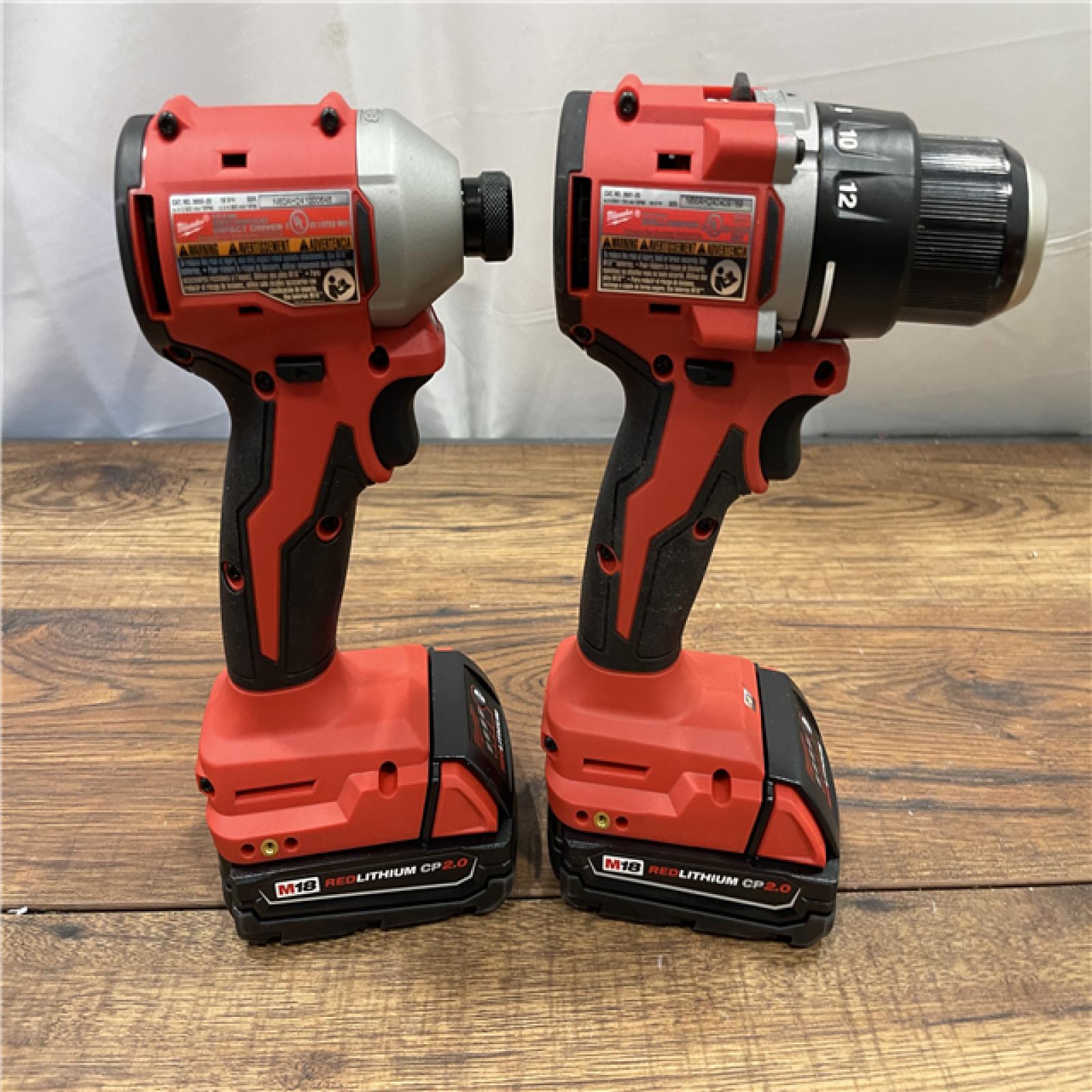 AS-IS Milwaukee M18 18V Lithium-Ion Brushless Cordless Compact Drill/Impact Combo Kit (2-Tool)