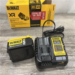 AS-IS DEWALT 20-Volt Maximum XR 5.0 Ah Battery Pack and Charger