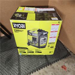 HOUSTON LOCATION - AS-IS RYOBI 2,300-Watt Recoil Start Bluetooth Super Quiet Gasoline Powered Digital Inverter Generator with CO Shutdown Sensor