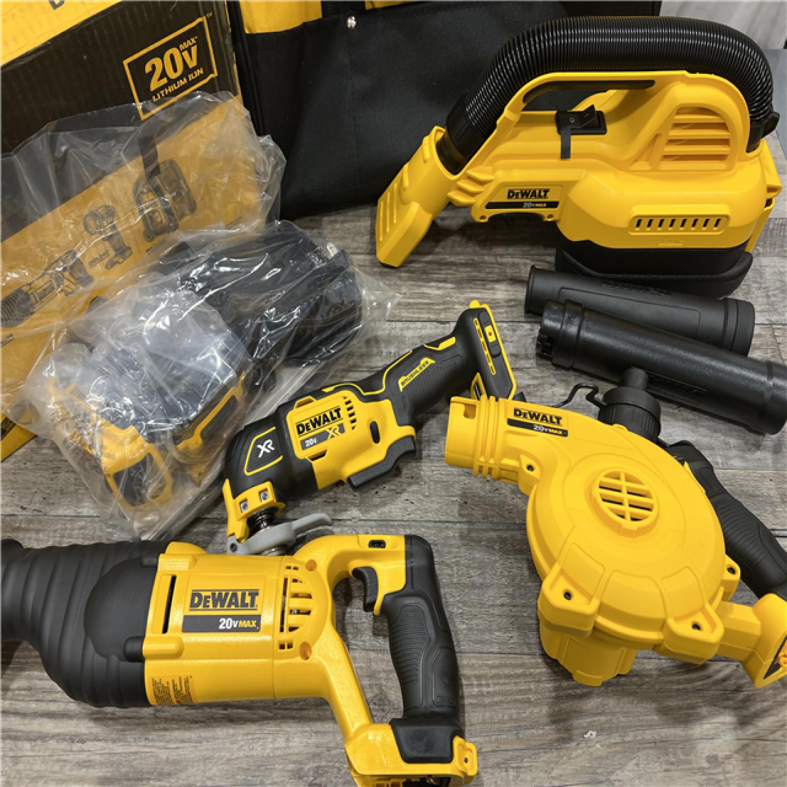 AS-IS DEWALT 20V MAX Lithium-Ion Brushed Cordless (10-Tool) Combo Kit