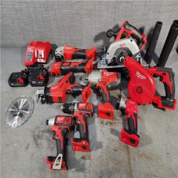 HOUSTON LOCATION - AS-IS (APPEARS LIKE NEW) M18 18-Volt Lithium-Ion Cordless Combo Kit 9-Tool with 2-Batteries, Charger and Tool Bag