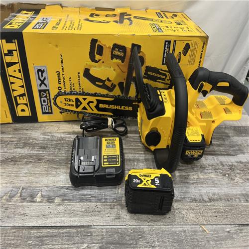 AS-IS DEWALT 20V MAX Brushless Cordless 12in. Chainsaw Kit