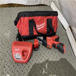 Houston location AS-IS Milwaukee 2420-21 - M12 Fuel Hackzall 1/2  12V 1.5Ah Cordless Straight Handle Reciprocating Saw Kit