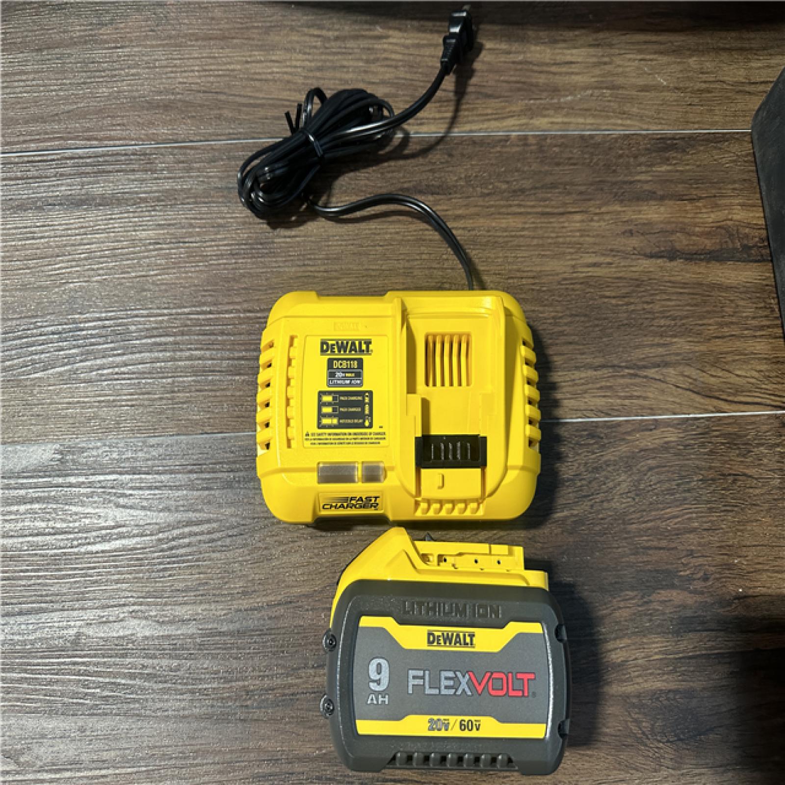 California AS-IS DeWalt SOS Max Chipping Hammer Set, includes 9AH Battery, Charger and Hard Case-Appears in Excellent Condition