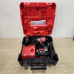 Phoenix Location Appears NEW Milwaukee M18 FUEL 18V Lithium-Ion Brushless Cordless 1/2 in. Hammer Drill Driver Kit with Two 5.0 Ah Batteries and Hard Case