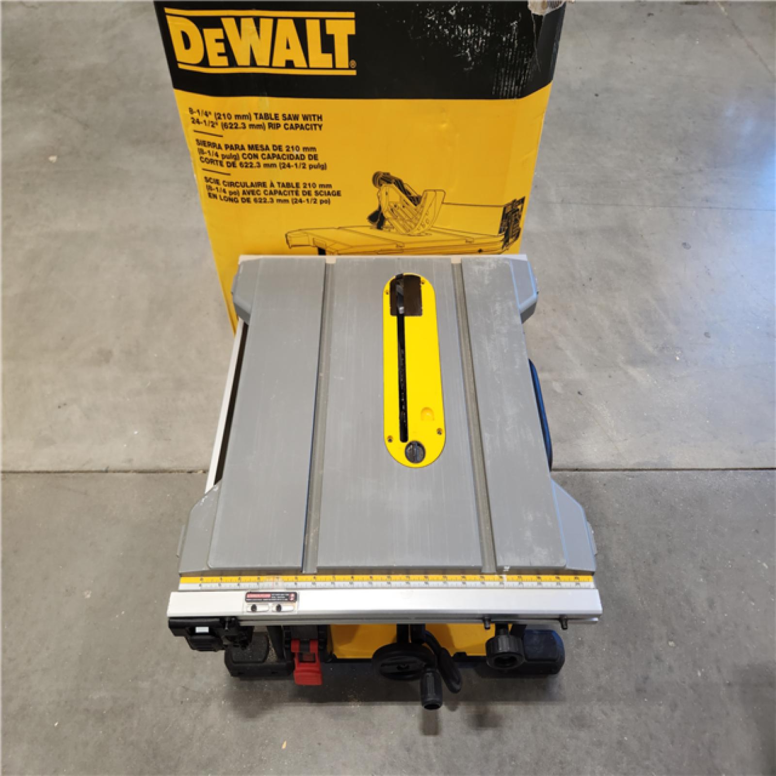 As Is Dewalt 15 Amp Corded 8 14 In Compact Portable Jobsite Tablesaw 2167