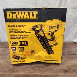 AS-IS DeWalt 20V MAX Collated Cordless Framing Nailer Tool Kit with Rafter Hook