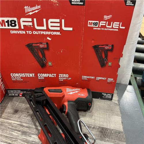 AS-IS Milwaukee 2839-20 M18 FUEL 15 Ga. 18 Volt Brushless Angled Finish Nailer