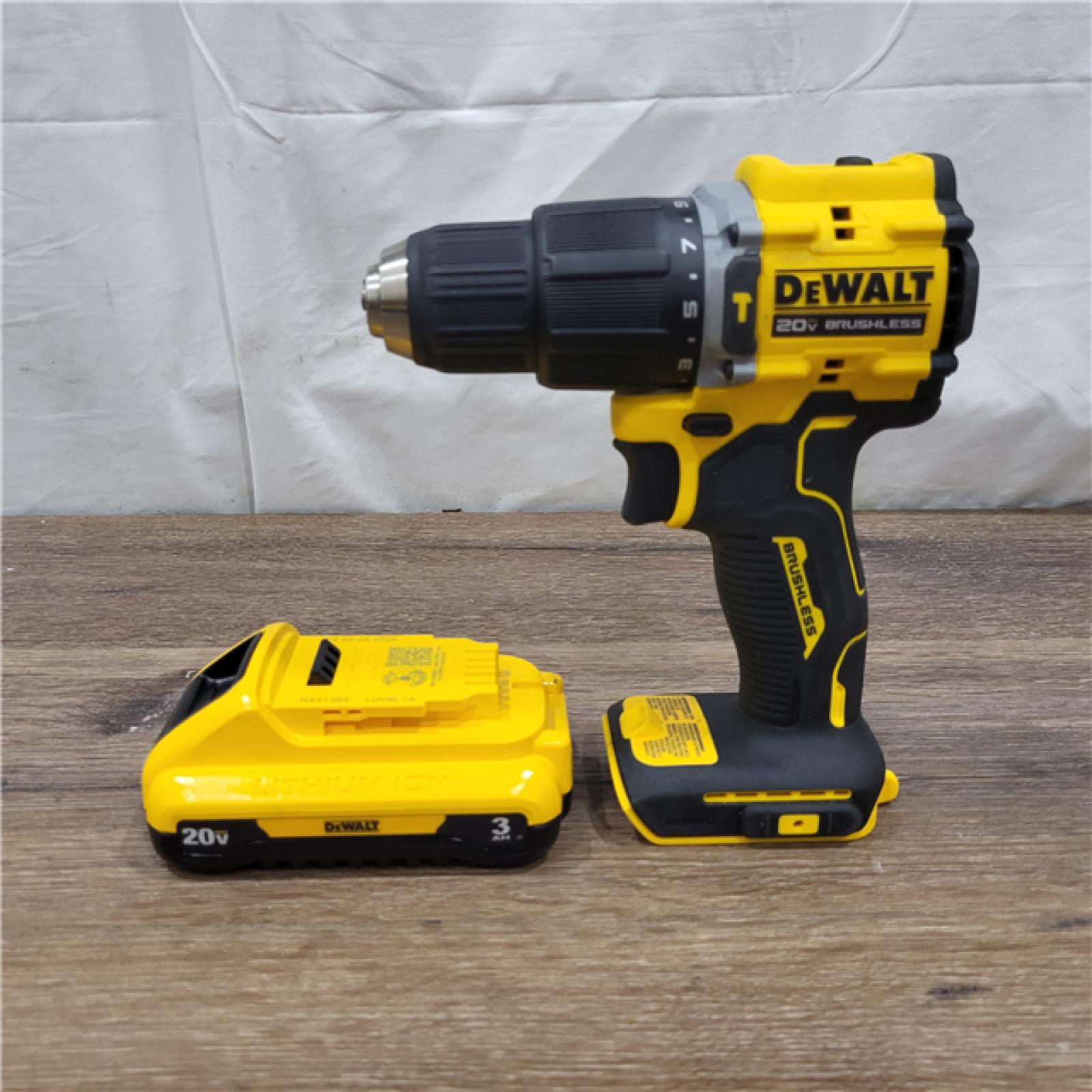 AS-IS  ATOMIC 20-Volt Lithium-Ion Cordless 1/2 in. Compact Hammer Drill with 3.0Ah Battery, Charger and Bag