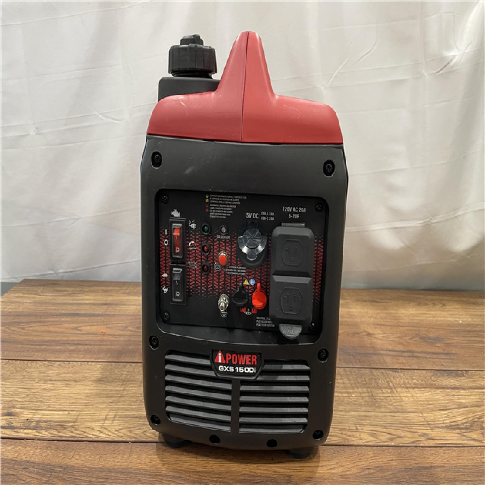 AS-IS POWER 1500-Watt Recoil Start Gasoline Powered Ultra-Light Inverter Generator with 60cc OHV Engine and CO Sensor Shutdown