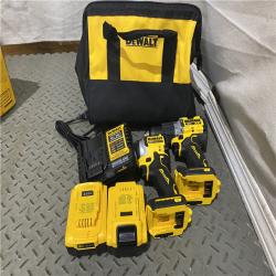 Houston location AS-IS DeWalt DCK2050M2 20V Hammer Drill & Impact Driver Kit W/Batteries  Charger & Bag