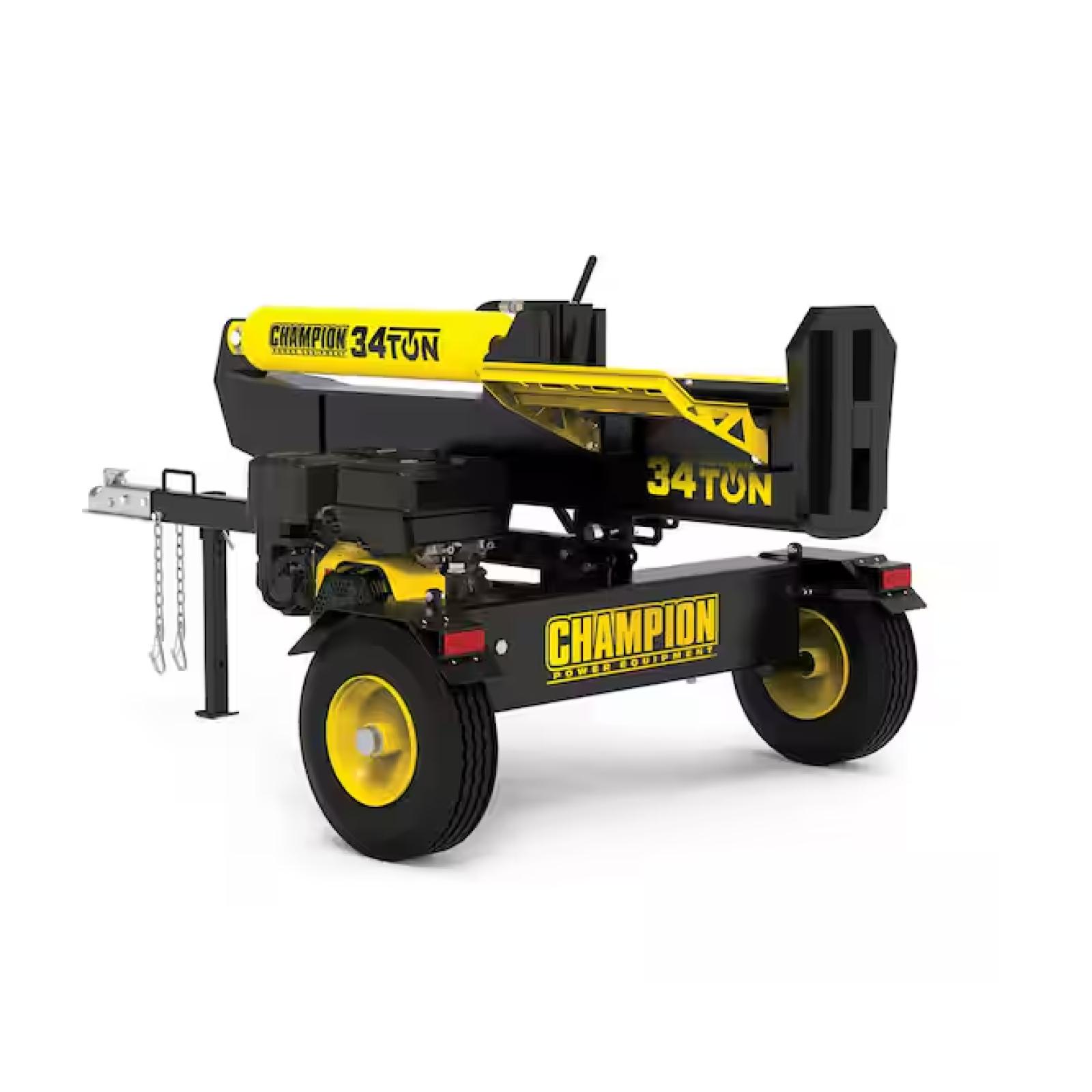 DALLAS LOCATION - Champion Power Equipment 34 Ton 338 cc Gas Powered Hydraulic Wood Log Splitter with Vertical/Horizontal Operation and Auto Return