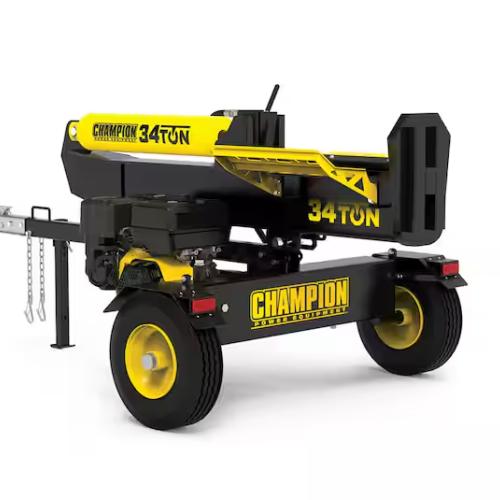 DALLAS LOCATION - Champion Power Equipment 34 Ton 338 cc Gas Powered Hydraulic Wood Log Splitter with Vertical/Horizontal Operation and Auto Return