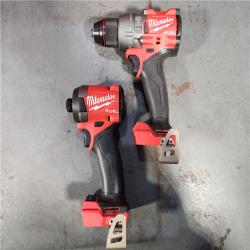 HOUSTON LOCATION - AS-IS Milwaukee M18 FUEL 18V Lithium-Ion Brushless Cordless Hammer Drill and Impact Driver Combo Kit (2-Tool) with 2 Batteries