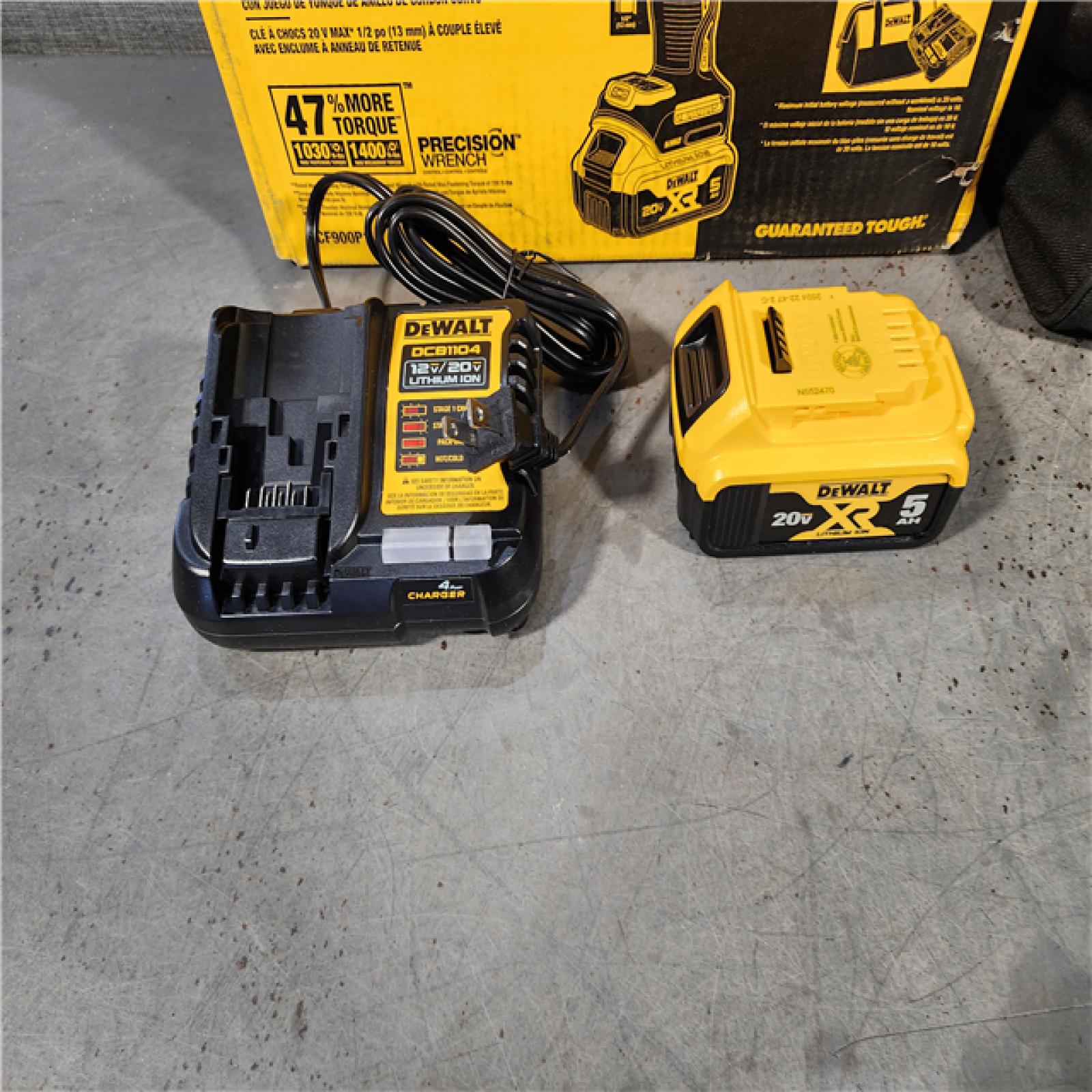 HOUSTON LOCATION - AS-IS (APPEARS LIKE NEW) DEWALT 20V MAX* XR 1/2  High Torque Impact Wrench with Hog Ring Anvil