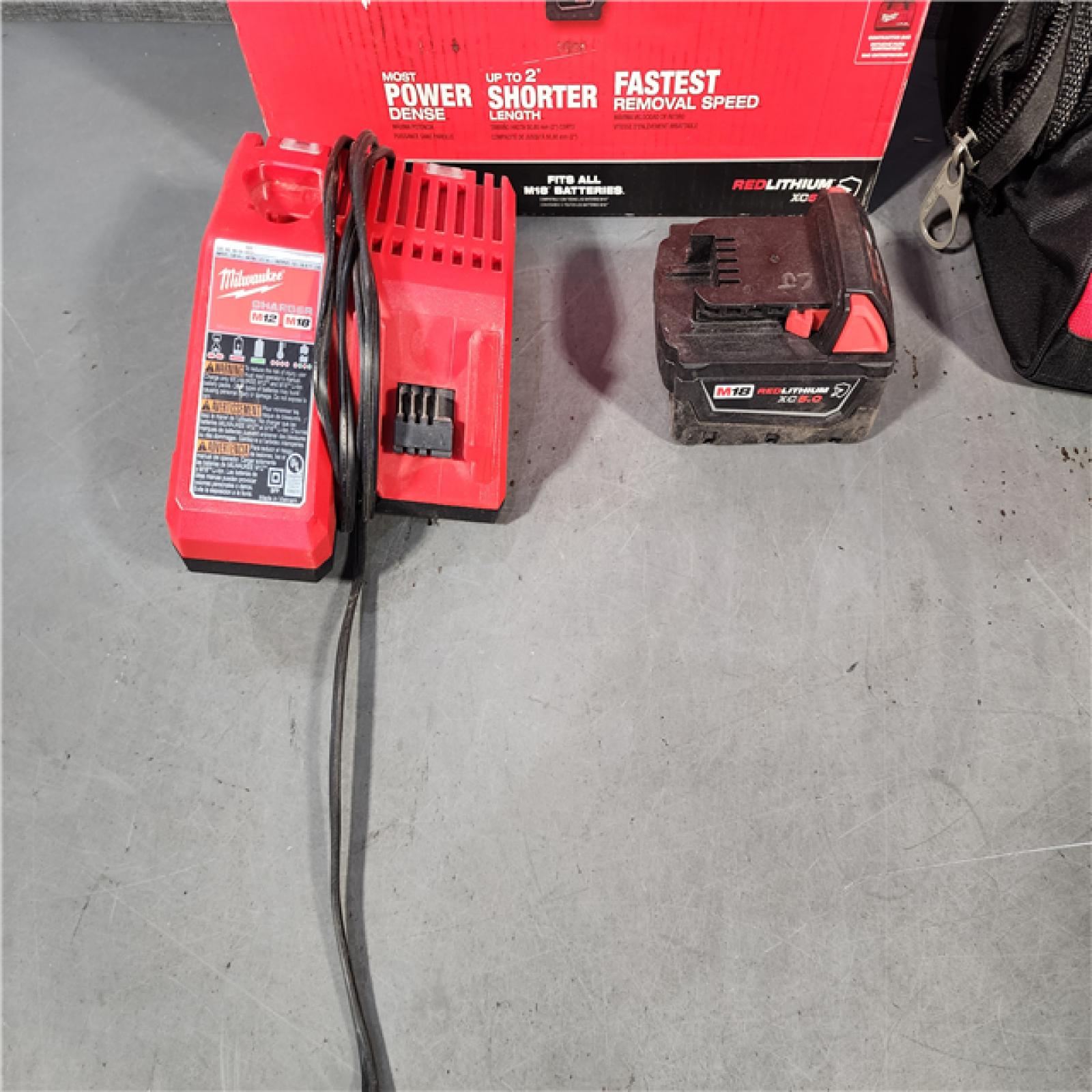 HOUSTON LOCATION - AS-IS Milwaukee M18 1/2 in. Cordless Brushless High Torque Impact Wrench Kit (Battery & Charger)