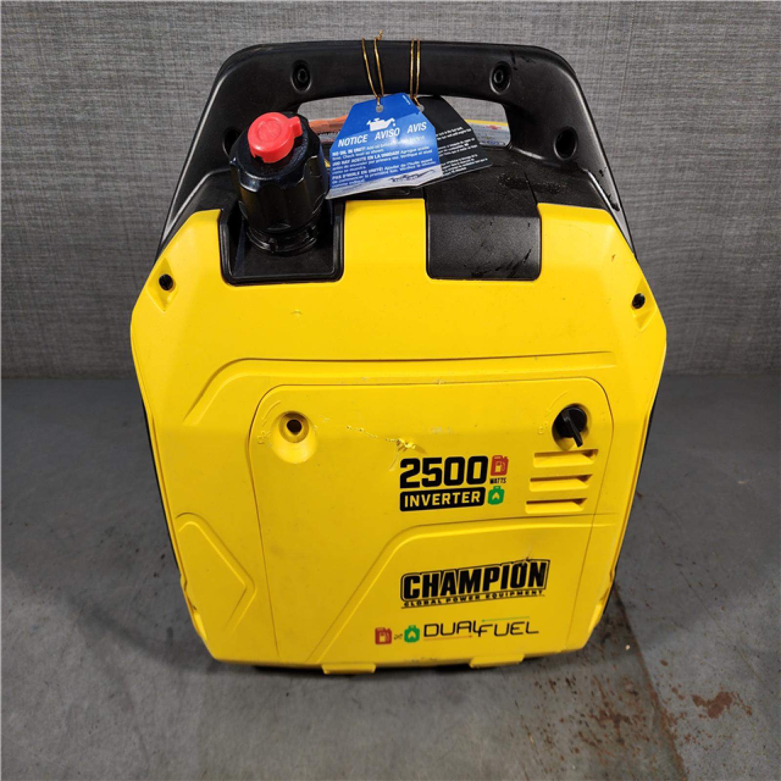 HOUSTON LOCATION - AS-IS 2500-Watt Ultralight Gasoline and Propane Powered Dual Fuel Inverter Generator with CO Shield and Quiet Technology