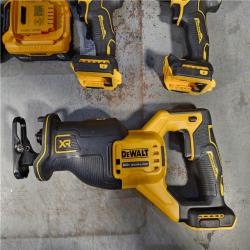 HOUSTON LOCATION - AS-IS DEWALT 20V 4-TOOL COMBO KIT W/ (2) BATTERY & CHARGER