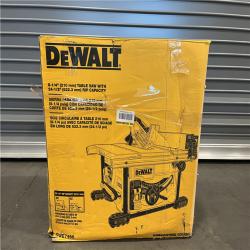 AS-IS DEWALT 15 Amp Corded 8-1/4 in. Compact Portable Jobsite Tablesaw (Stand Not Included)