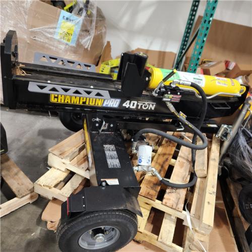 Dallas Location - As-Is Champion Power Equipment 40-Ton 338 cc Gas Powered Hydraulic Wood Log Splitter