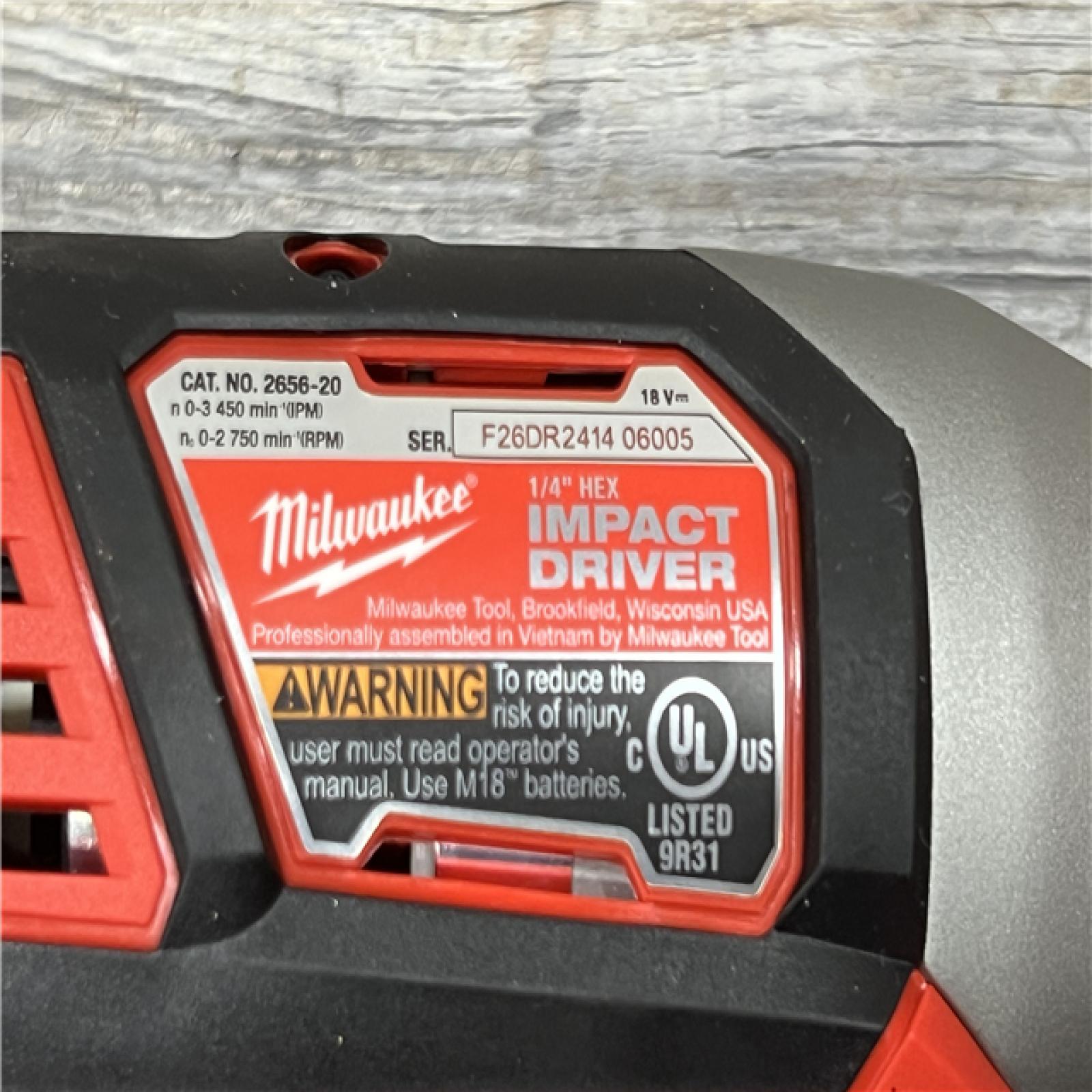 AS-IS Milwaukee M18 18V Cordless Brushed 2 Tool Drill/Driver and Impact Driver Kit