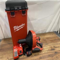 AS-IS Milwaukee 2772A-21 M18 FUEL Drain Snake with CABLE DRIVE Kit