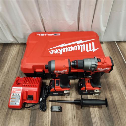 AS IS Milwaukee M18 FUEL 18V Lithium-Ion Brushless Cordless Hammer Drill and Impact Driver Combo Kit (2-Tool) with 2 Batteries