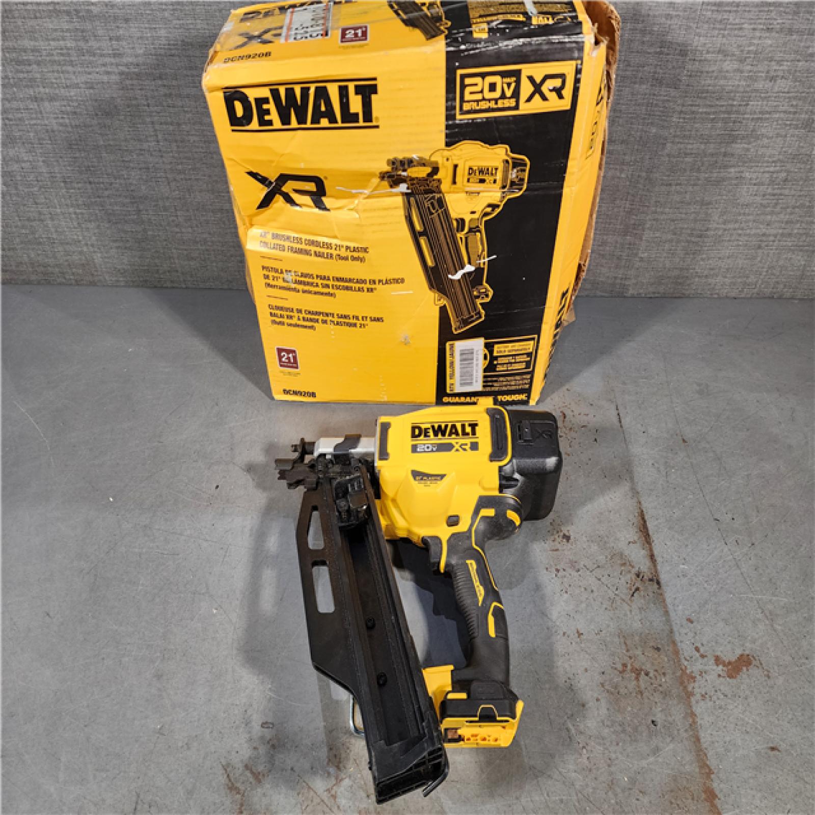 HOUSTON LOCATION - AS-IS DEWALT 20-Volt 21Â° Cordless Framing Nailer (Tool-Only)