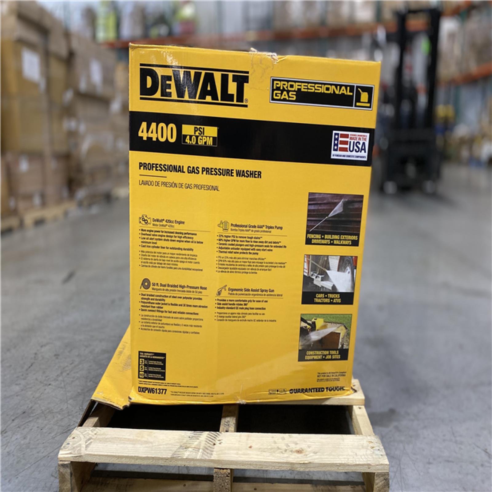 DALLAS LOCATION - DEWALT 4400 PSI 4.0 GPM Cold Water Gas Pressure Washer