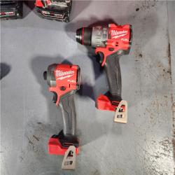 HOUSTON LOCATION - AS-IS Milwaukee M18 FUEL 18V Lithium-Ion Brushless Cordless Hammer Drill and Impact Driver Combo Kit (2-Tool) with 2 Batteries