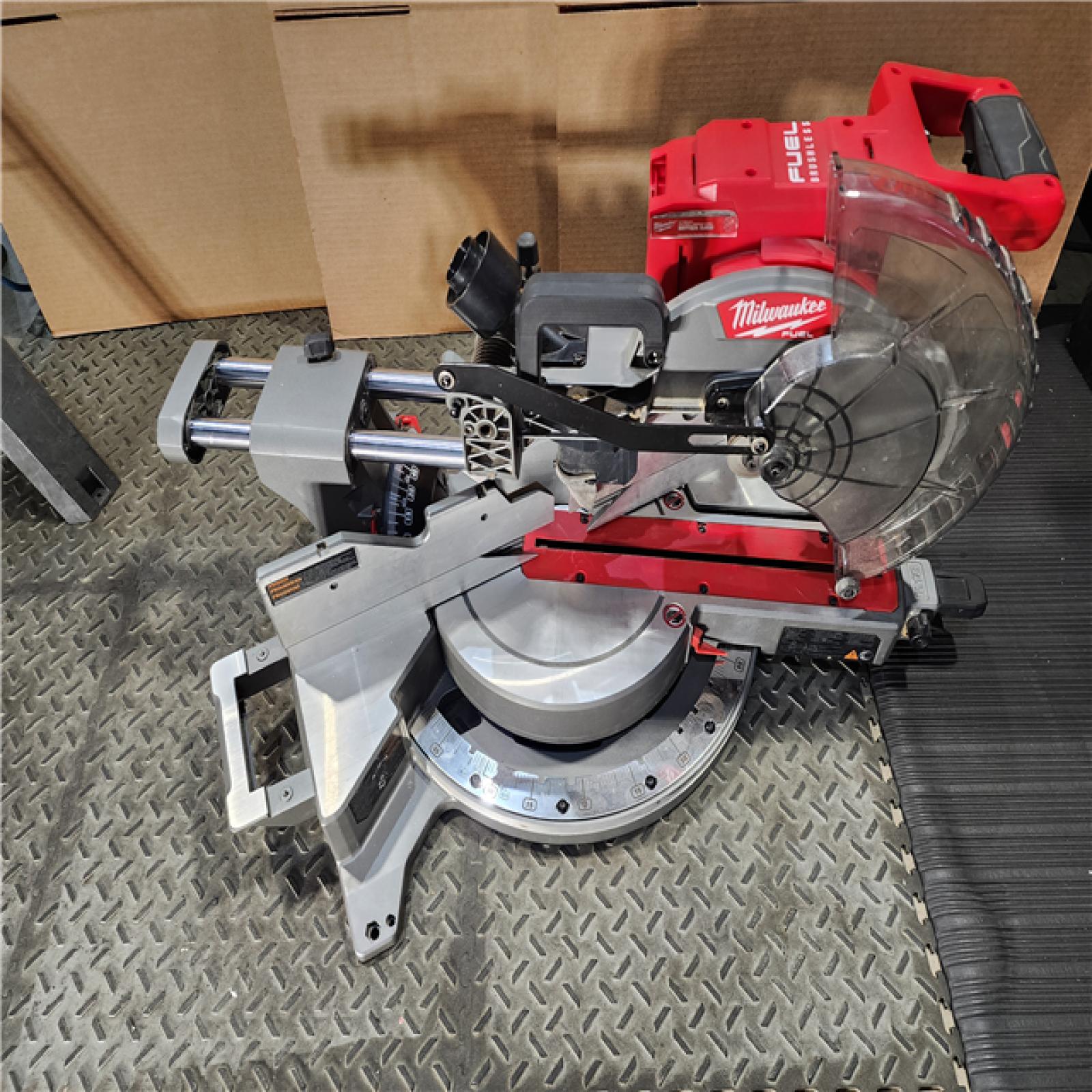 HOUSTON LOCATION - AS-IS M18 FUEL 18V Lithium-Ion Brushless Cordless 12 in. Dual Bevel Sliding Compound Miter Saw (Tool-Only)