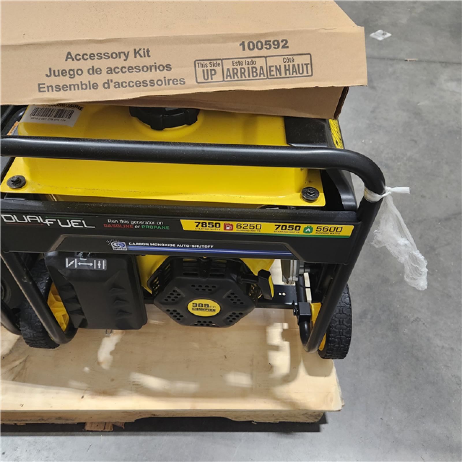 Dallas Location - As-Is Champion 7850/6250w Gas Portable Generator