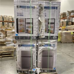 DALLAS LOCATION - Vissani 4.5 cu. ft. 2-Door Mini Refrigerator in Platinum Steel with Freezer PALLET -(8 UNITS)