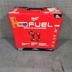 HOUSTON LOCATION - AS-IS (APPEARS LIKE NEW) Milwaukee M18 FUEL 18V Lithium-Ion Brushless Cordless Hammer Drill and Impact Driver Combo Kit (2-Tool) with 2 Batteries