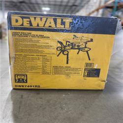 DALLAS LOCATION - DEWALT 15 Amp Corded 10 in. Job Site Table Saw with Rolling Stand