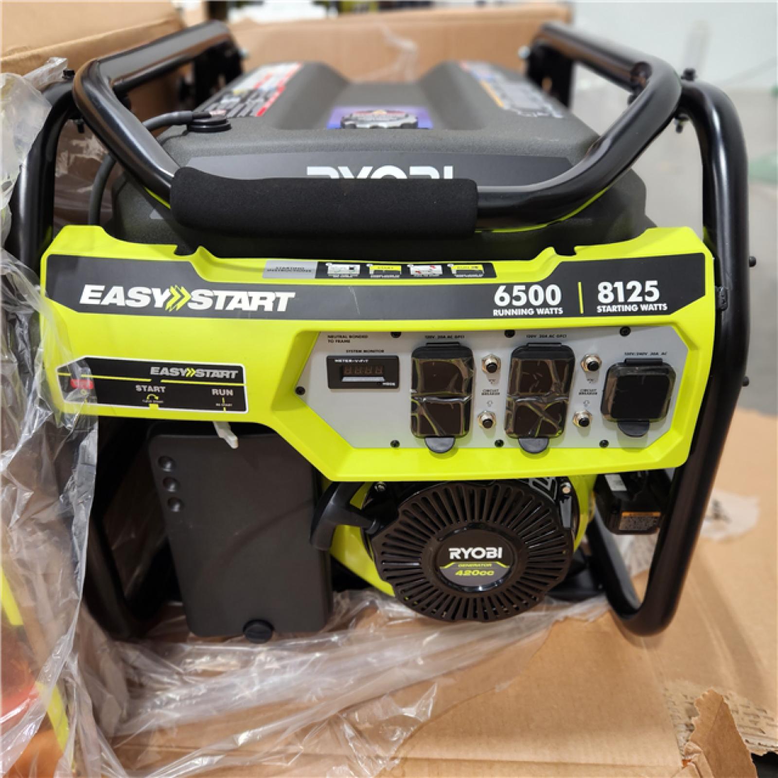 Dallas Location - As-Is RYOBI 6,500-Watt  Portable Generator