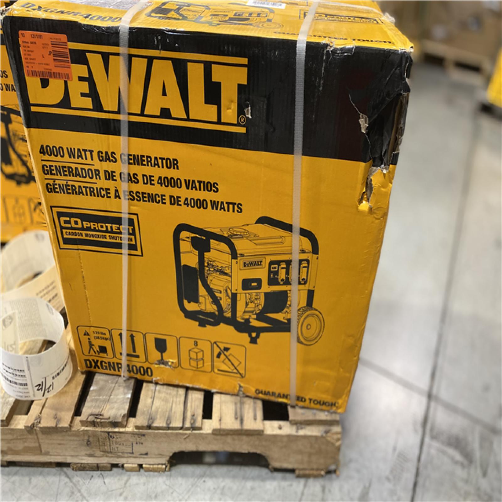 DALLAS LOCATION - DEWALT 4500 / 4000- Watt Gas Powered Portable Generator