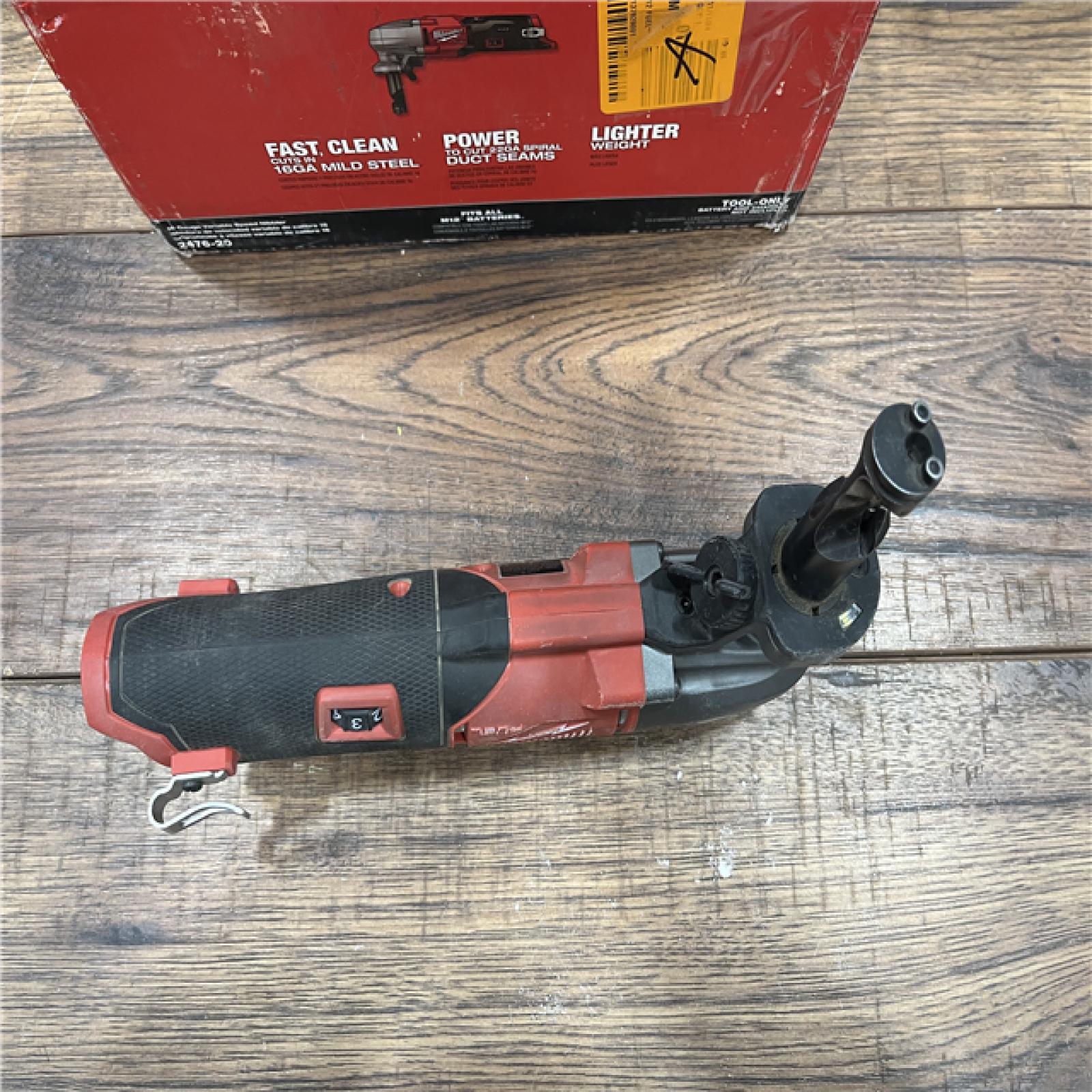 AS-IS Milwaukee M12 FUEL Brushless Cordless 16 Gauge Variable Speed Nibbler (Tool Only)