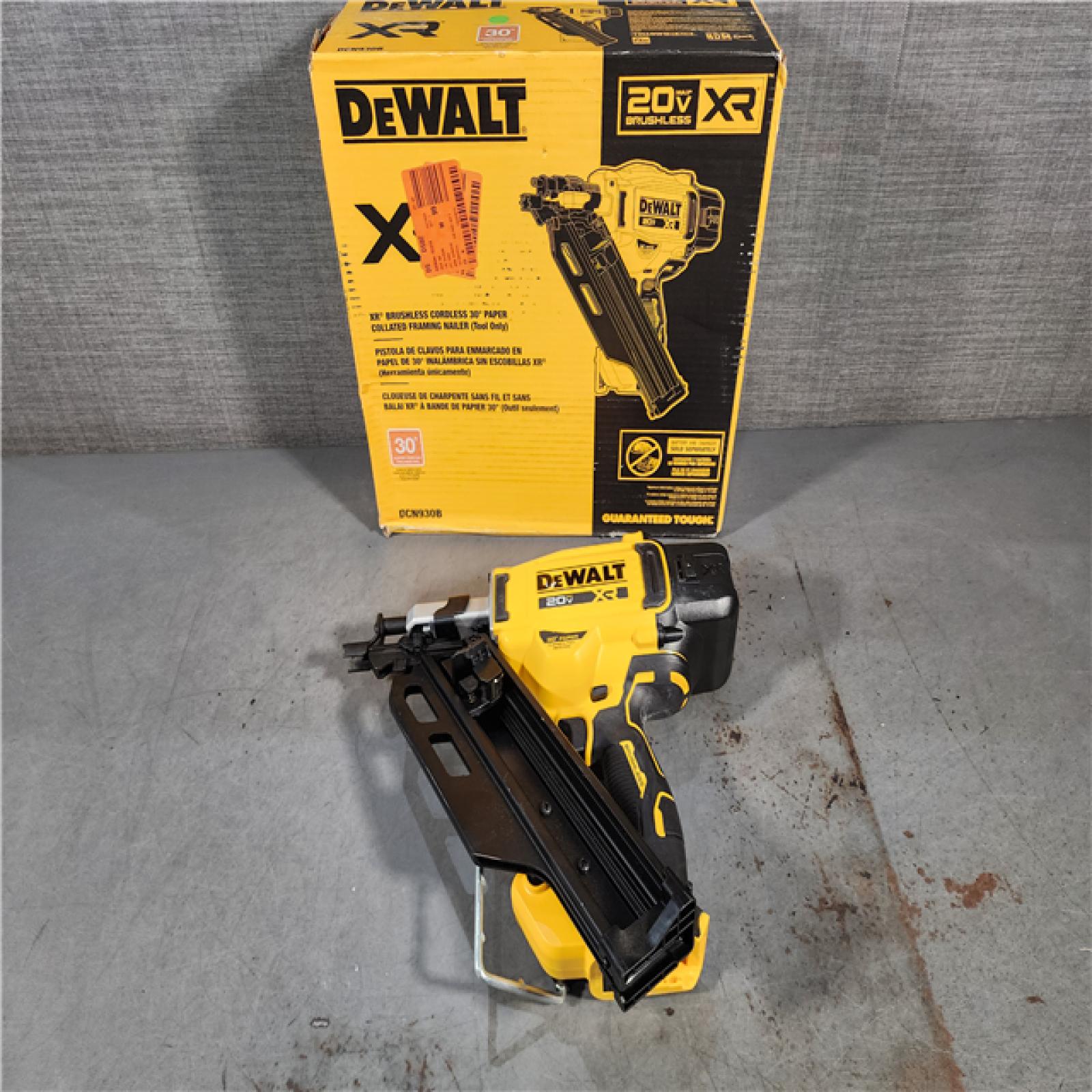 HOUSTON LOCATION - AS-IS DEWALT 20-Volt 30Â° Cordless Framing Nailer (Tool-Only)