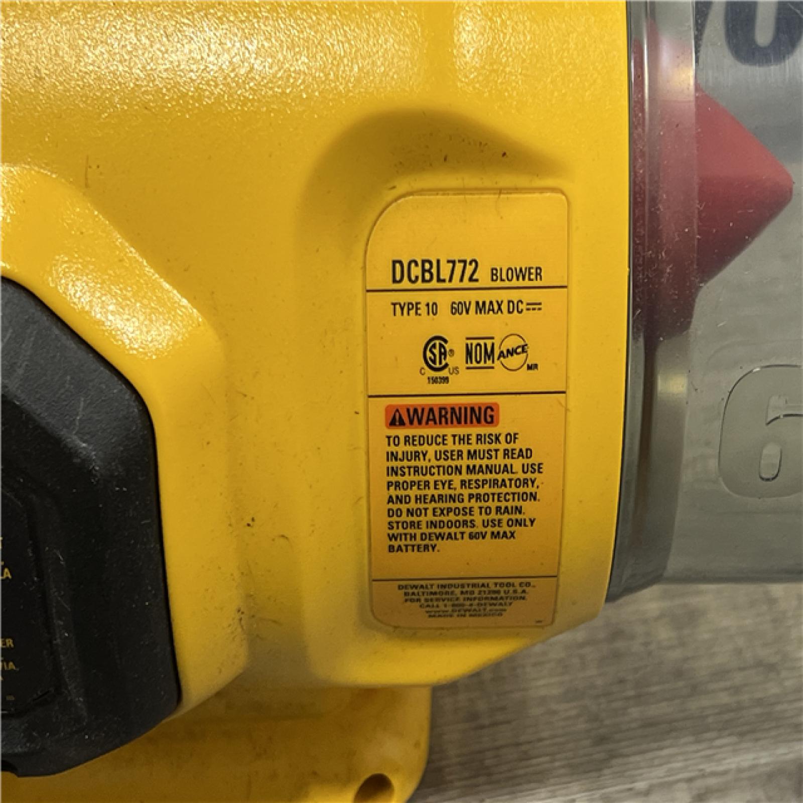 AS-IS DeWalt DEWALT 60V AXIAL BLOWER