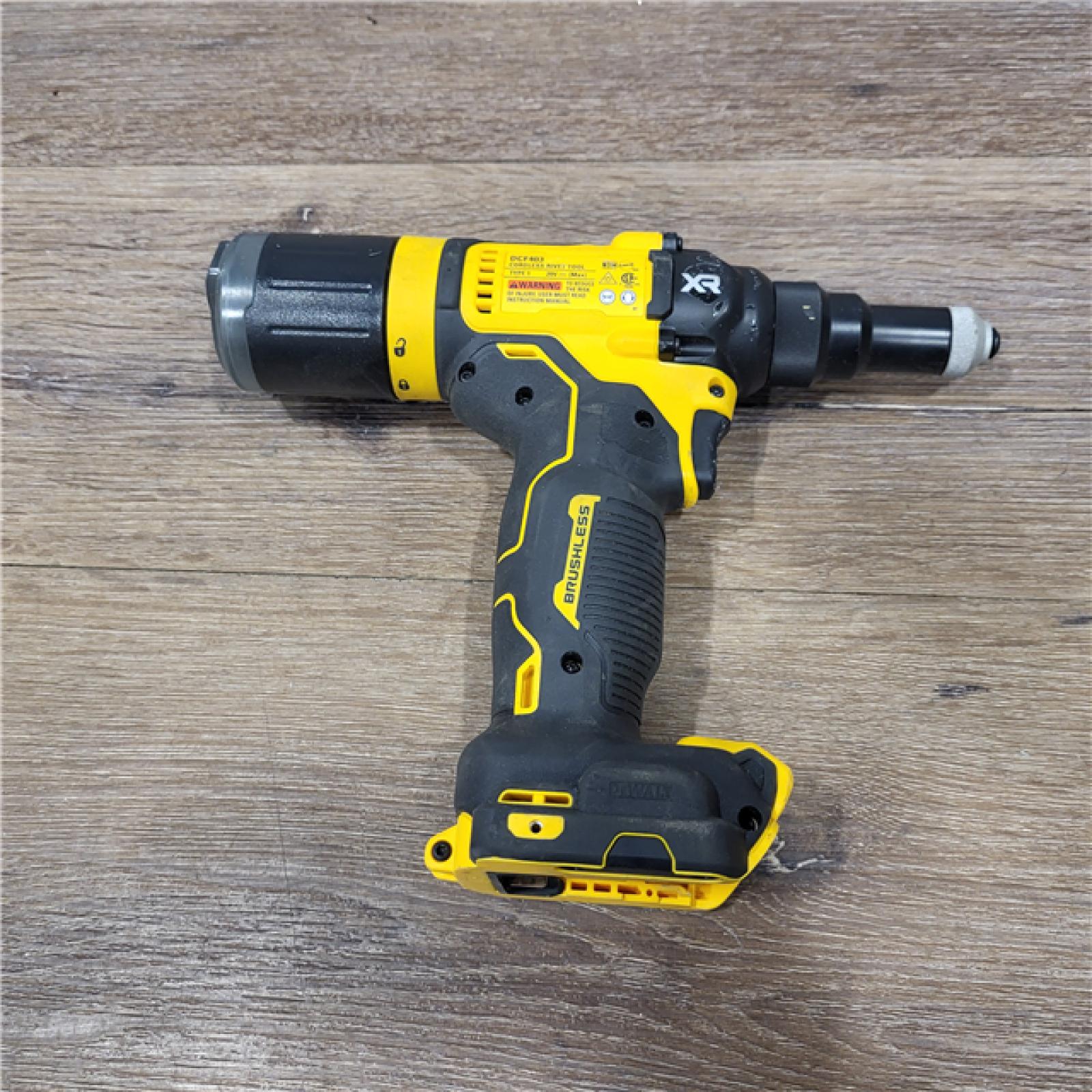 AS-IS DEWALT 20V MAX XR Cordless Rivet Tool  3/16   Bare Tool Only DCF403B